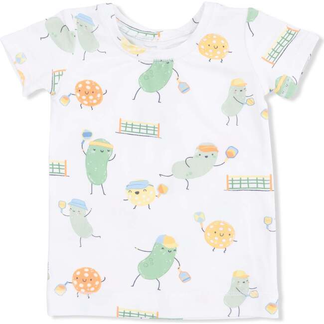 Short Sleeve Loungewear Set, Pickles Playing Pickleball