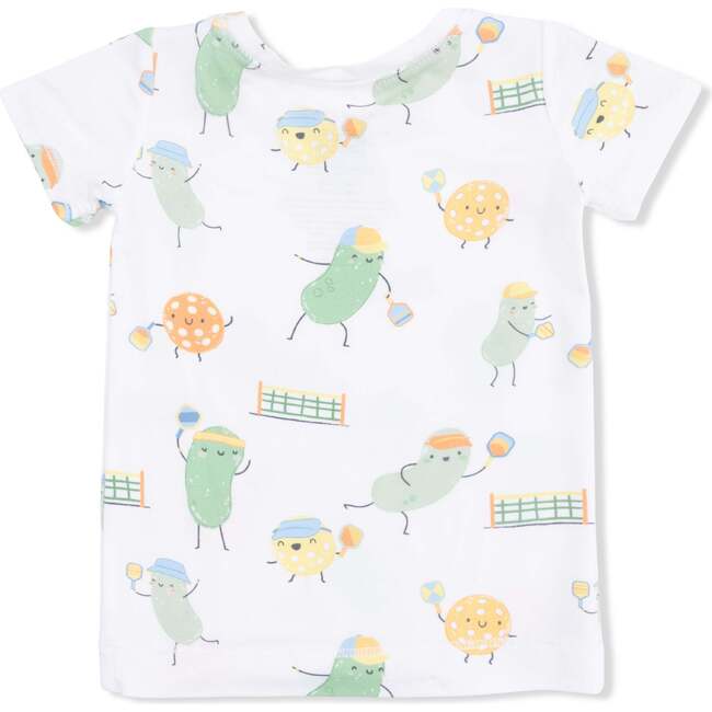 Short Sleeve Loungewear Set, Pickles Playing Pickleball - Mixed Apparel Set - 3