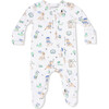 2 Way Zipper Footie, Country Club Dogs Neutral - Footie Pajamas - 1 - thumbnail