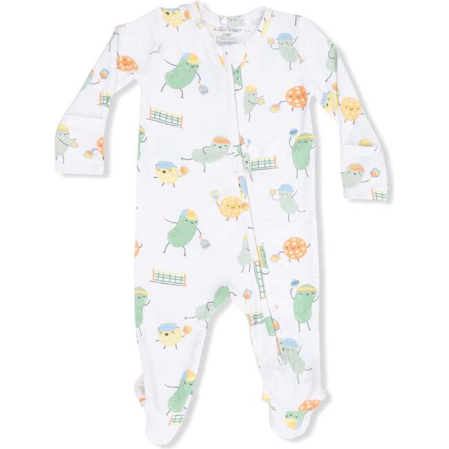 2 Way Zipper Footie, Pickles Playing Pickleball