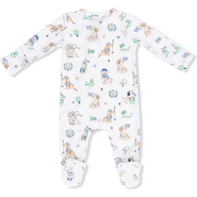 2 Way Zipper Footie, Country Club Dogs Neutral
