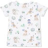 Short Sleeve Loungewear Set, Country Club Dogs Neutral - Mixed Apparel Set - 2 - thumbnail