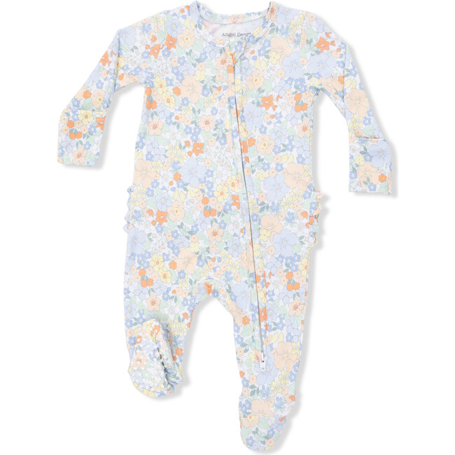 2 Way Ruffle Back Zipper Footie, Georgia Floral
