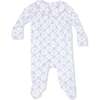 Smocked Peter Pan Snap Footie, Golf Trellis Pink - Footie Pajamas - 2