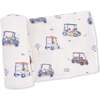 Swaddle Blanket, Zooming Golf Carts - Swaddles - 1 - thumbnail