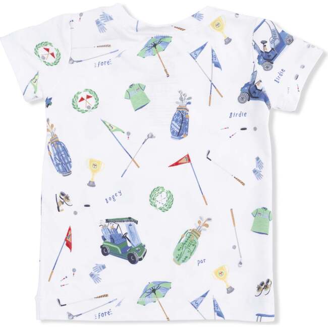 Short Sleeve Loungewear Set, Golf Things - Mixed Apparel Set - 3