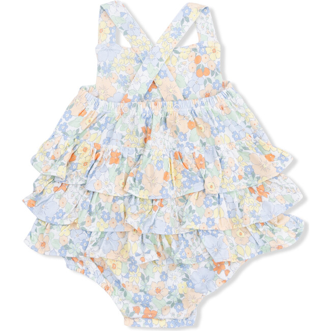 Ruffle Sunsuit, Georgia Floral - Rompers - 4