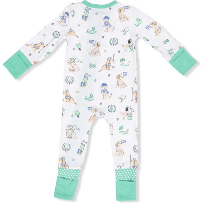 Convertible Romper, Country Club Dogs Neutral