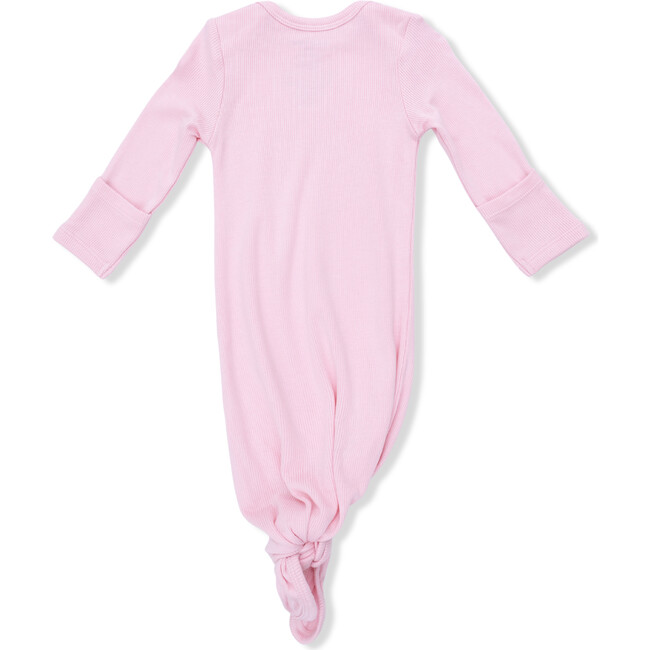 Knotted Gown and Headband, Solid Romance Rose Rib