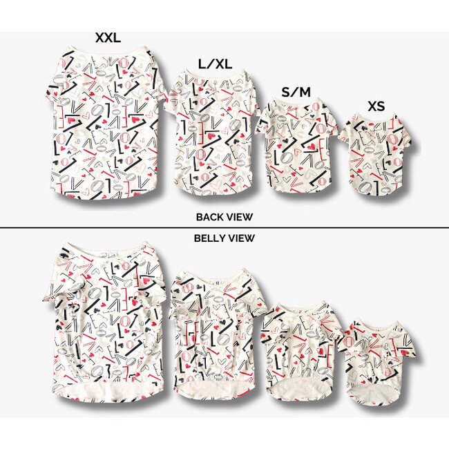 Pet T-Shirt, White Love