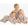 Kids' Unisex Jogger Pajama Set, White Love - Pajamas - 3