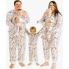 Women's Jogger Pajama Set, White Love - Pajamas - 3