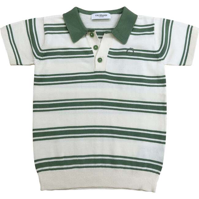 Nimme Striped Knit Polo