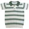 Nimme Striped Knit Polo - Polo Shirts - 1 - thumbnail