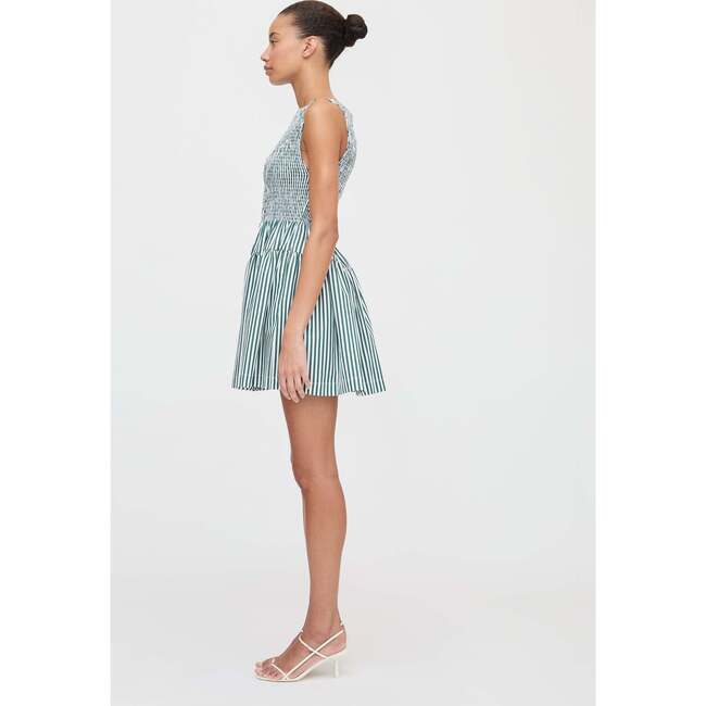 The Cosima Mini Nap Dress, Green Stripe - Dresses - 3