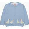 Swimming Duck Cardigan Cornflower Blue - Cardigans - 1 - thumbnail