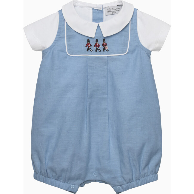 Jasper Guardsman Romper, French Blue
