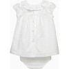 My First Smocked Dress, White/Cherries - Dresses - 2