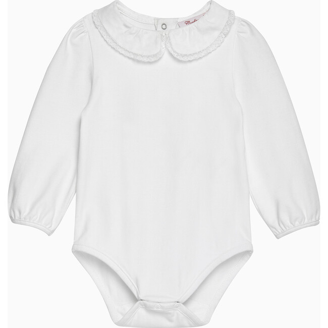 Evelyn Trim Bodysuit, White
