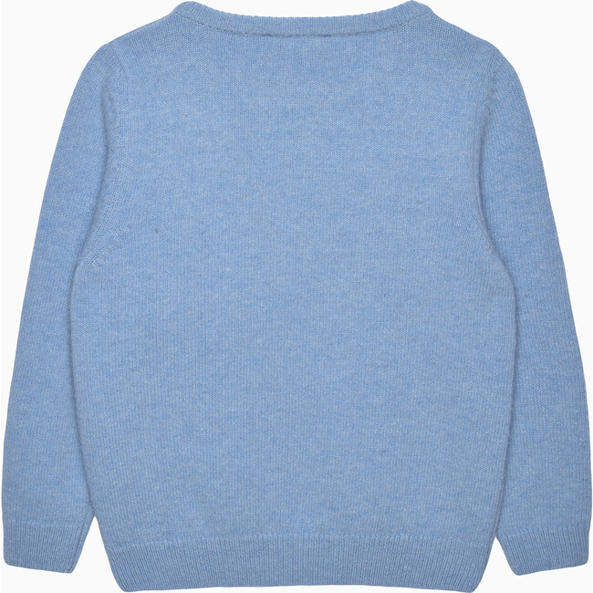 Vintage Plane Jumper Mid Blue Marl