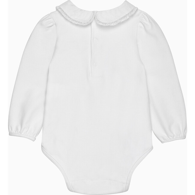 Evelyn Trim Bodysuit, White