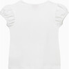 Cherry Heart Jersey Top, White/Red Cherry - T-Shirts - 2