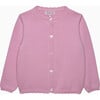 Button Heart Cardigan Pink - Cardigans - 1 - thumbnail