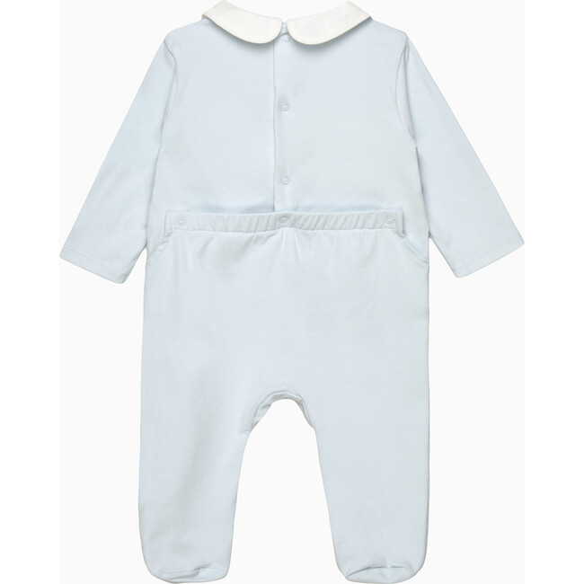 Augustus & Friends Smocked All In One, Pale Blue