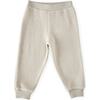 Teddy Fleece Jogger, Stone - Sweatpants - 1 - thumbnail