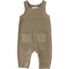Teddy Fleece Overall, Moss - Overalls - 1 - thumbnail