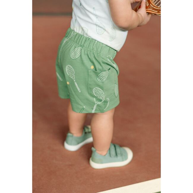 Tennis Short, Doubles Green