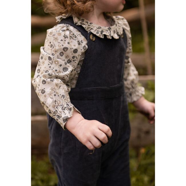 Woven Flutter Neck One-Piece, Forget-Me-Not - Rompers - 3