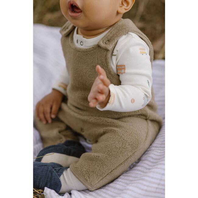 Teddy Fleece Overall, Moss