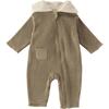 Teddy Fleece Baby Suit, Moss - Fleece & Sherpa Jackets - 1 - thumbnail