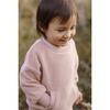 Teddy Fleece Dropped Shoulder Sweatshirt, Rose Pink - Sweatshirts - 2