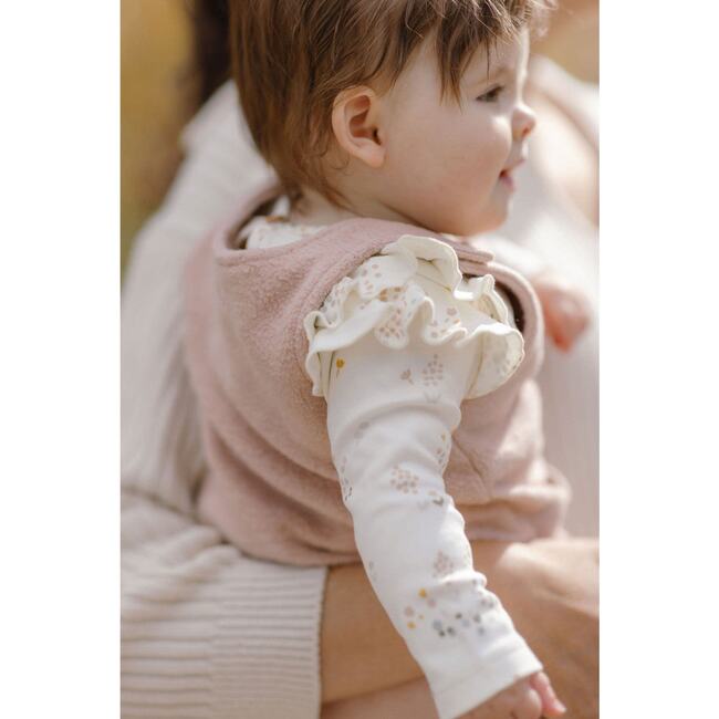 Teddy Fleece Overall, Rose Pink - Overalls - 3