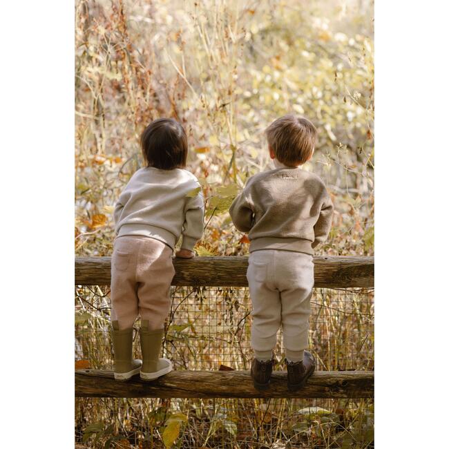 Teddy Fleece Jogger, Stone - Sweatpants - 3