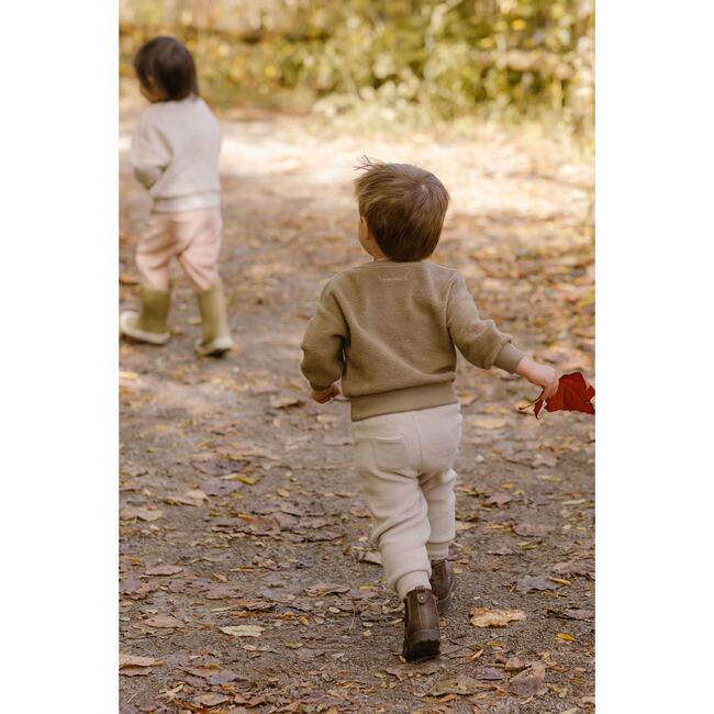 Teddy Fleece Jogger, Stone - Sweatpants - 4