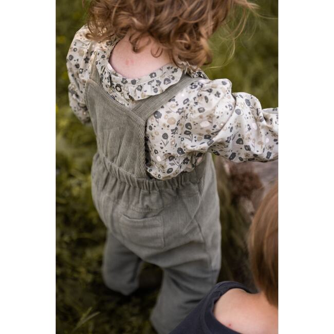 Woven Flutter Neck One-Piece, Forget-Me-Not - Rompers - 5