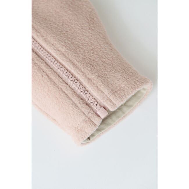 Teddy Fleece Baby Suit, Rose Pink - Fleece & Sherpa Jackets - 5