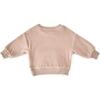 Teddy Fleece Dropped Shoulder Sweatshirt, Rose Pink - Sweatshirts - 5
