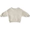 Teddy Fleece Dropped Shoulder Sweatshirt, Stone - Sweatshirts - 7 - thumbnail