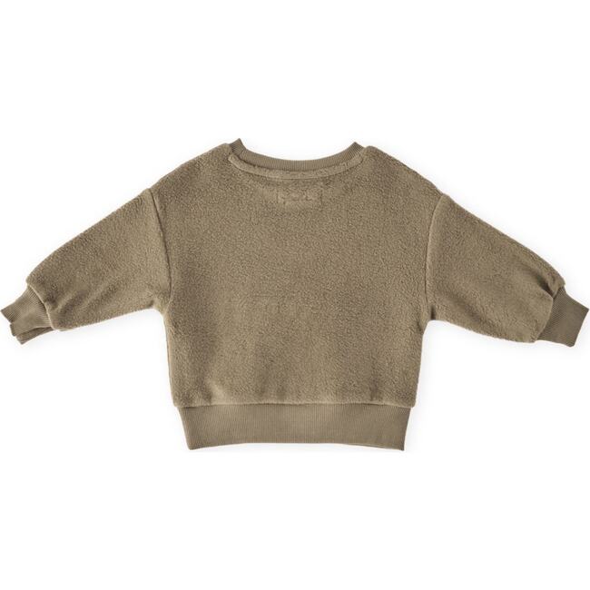 Teddy Fleece Dropped Shoulder Sweatshirt, Moss - Sweatshirts - 6