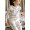 Pointelle Toddler Pajama - Polka Dotty, Natural - Pajamas - 2 - thumbnail