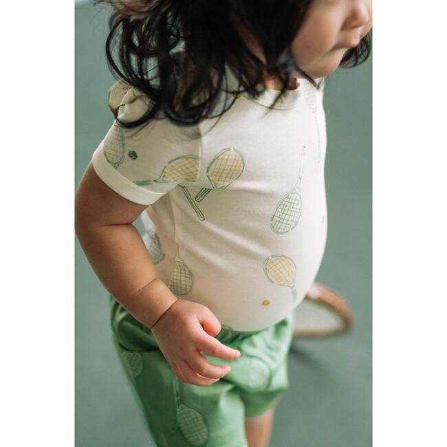 Short Sleeve Henley One-Piece, Doubles - Onesies - 5