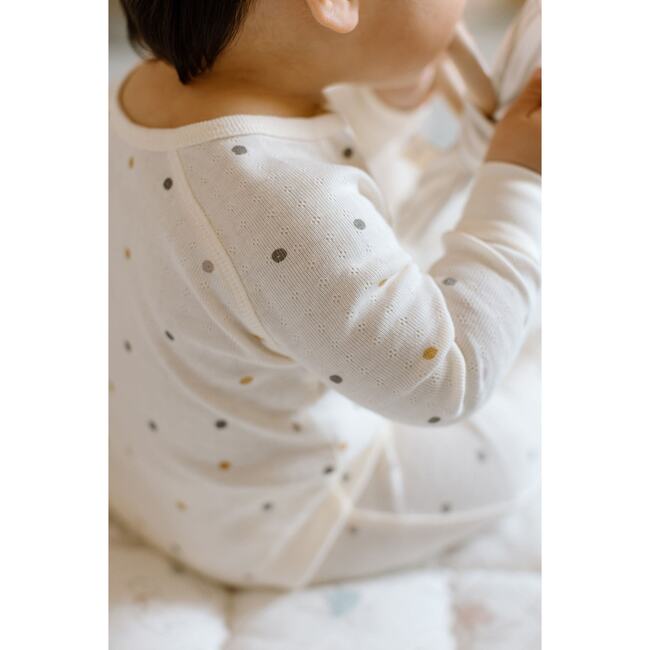 Pointelle Sleeper, Polka Dotty