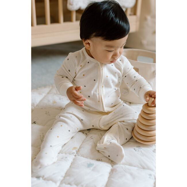 Pointelle Sleeper, Polka Dotty - Pajamas - 3