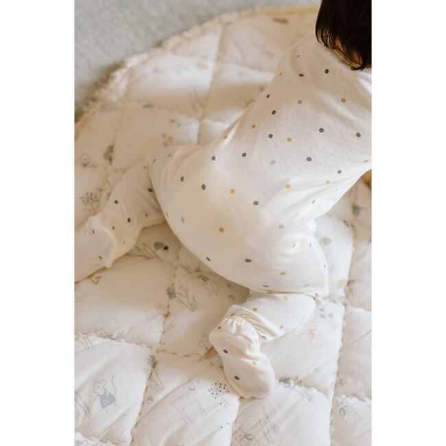 Pointelle Sleeper, Polka Dotty - Pajamas - 4