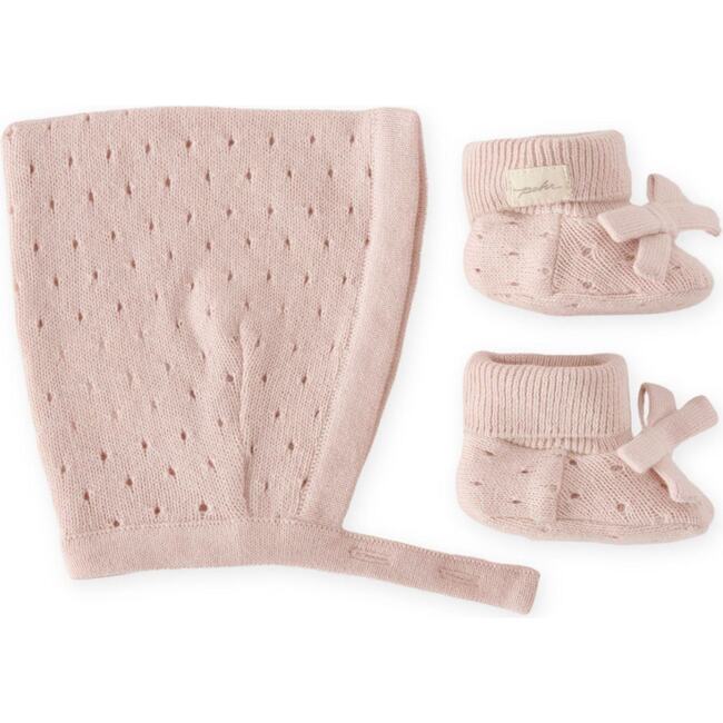 Pointelle Knit Gift Set - Soft Peony, Polka Dotty