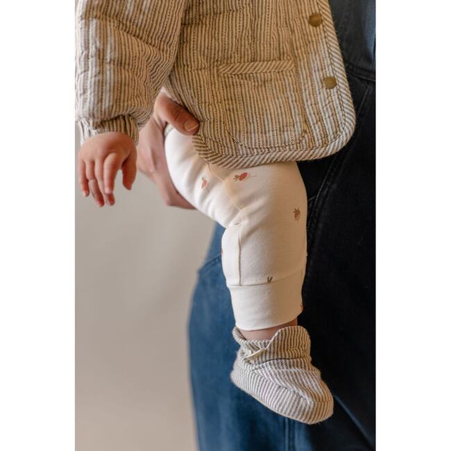 Railroad Bootie, Railroad Stripe - Slippers - 5